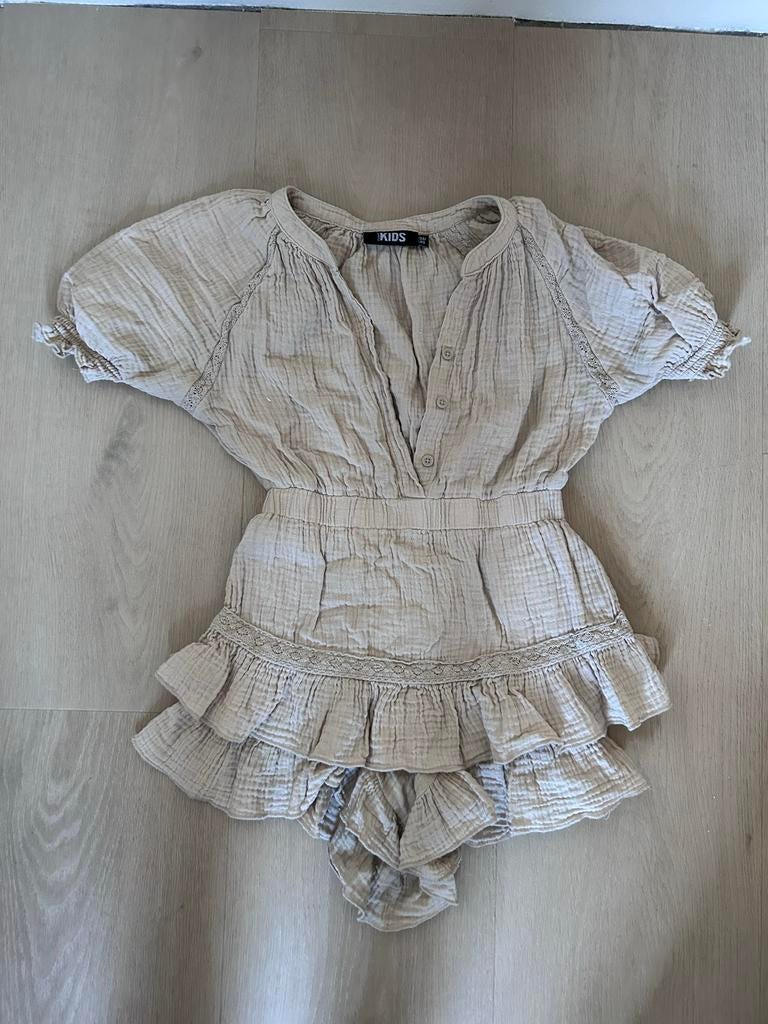 Mousseline jumpsuit broekrok met kant Kids 134/140, Ophalen of Verzenden, Zo goed als nieuw, Meisje, Overige typen