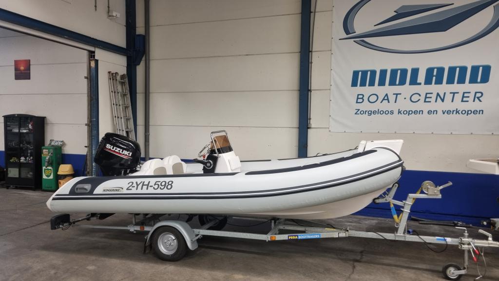 Nimarine MX 450 RIB (2021) met Suzuki DF40A en trailer, Gebruikt, Benzine, Minder dan 70 pk, Overige merken