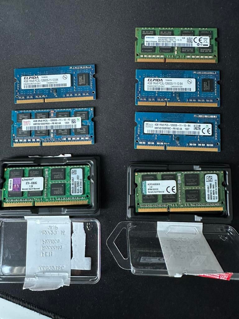 Te koop: DDR3 RAM modules — diverse merken, Computers en Software, RAM geheugen, Ophalen, 8 GB, DDR3, Zo goed als nieuw