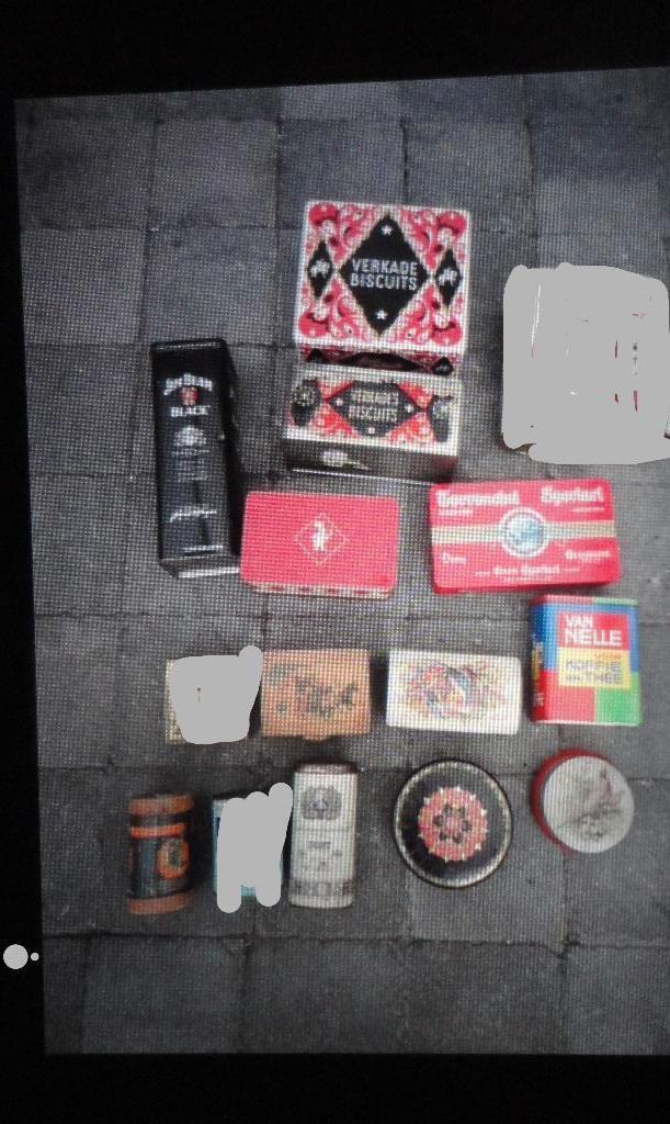 VERZAMELING OUDE BLIKKEN/TROMMELS/ BUSSEN, Ophalen of Verzenden, Gebruikt, Overige