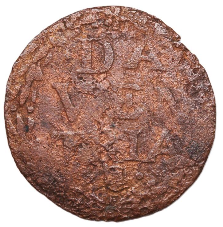 Deventer. Duit z.j. (1628). Fr., Postzegels en Munten, Munten | Nederland, Losse munt, Overige waardes, Vóór koninkrijk, Ophalen of Verzenden