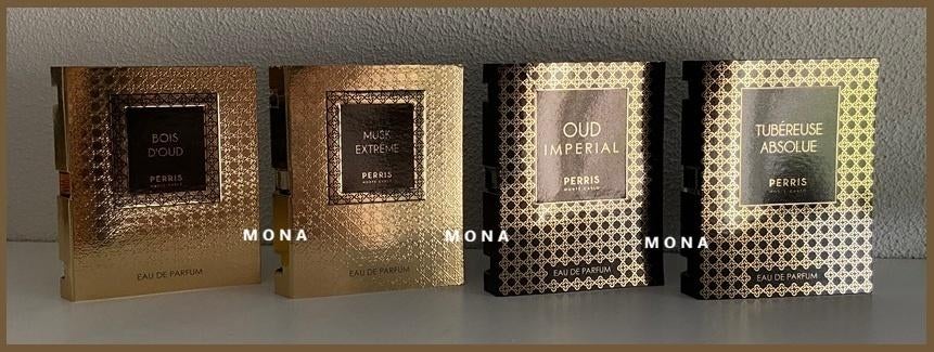Perris Monte Carlo set 4 niche parfum samples proefjes, Verzenden, Nieuw