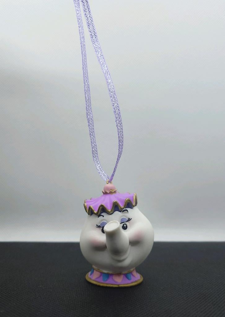 Disney Mevrouw Theepot kerst ornament hanger kerstbal, Verzamelen, Disney, Ophalen of Verzenden, Assepoester of Belle, Nieuw
