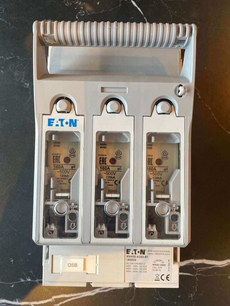Eaton XNH00-A160-BT Lastscheider met mespatroon 160A, Ophalen of Verzenden, Gebruikt, Overige typen