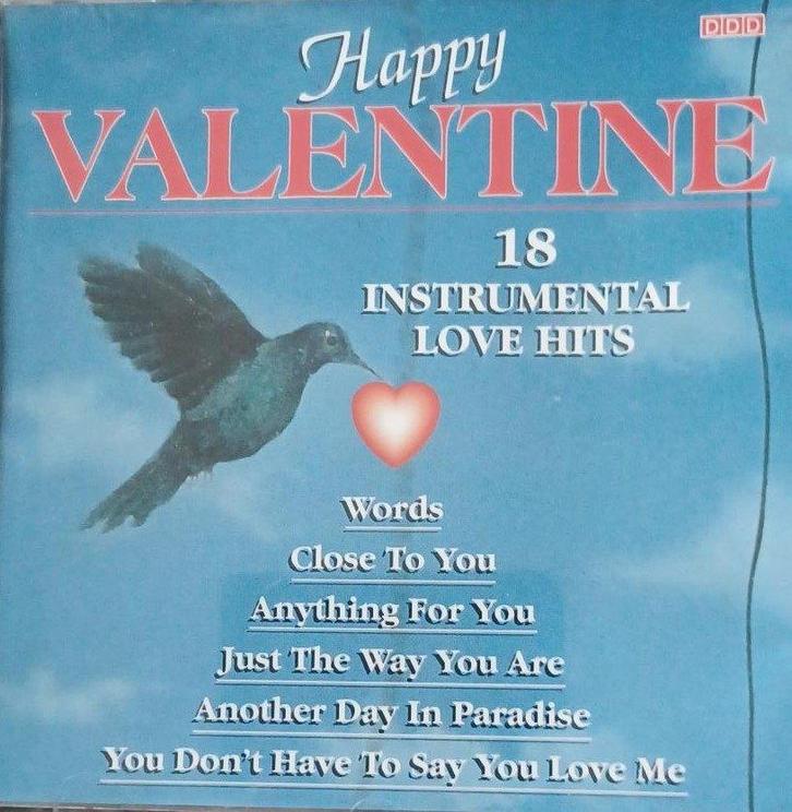 CD - Happy Valentine - 18 instrumental love hits, Cd's en Dvd's, Cd's | Overige Cd's, Zo goed als nieuw, Ophalen of Verzenden