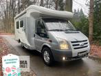 Chausson Flash 12 Queensbed Airco 81000 km Garage 2011, Tot en met 3, Half-integraal, Koelkast, Halve Treinzit