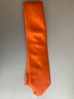Oranje zijden stropdas, Ophalen of Verzenden, Zo goed als nieuw, Oranje, Effen