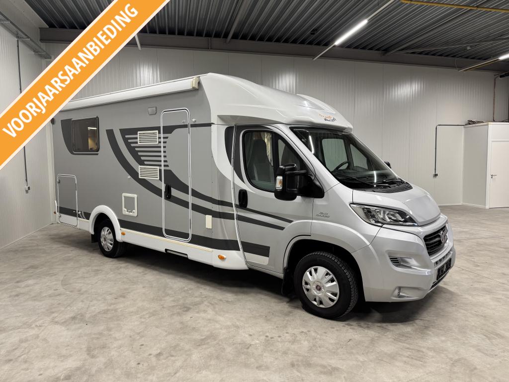 Capron T69 S Orange Camp Queensbed ( Sunlight, Carado), Caravans en Kamperen, Campers, Chemisch toilet, Koelkast, Fiat, Startonderbreker