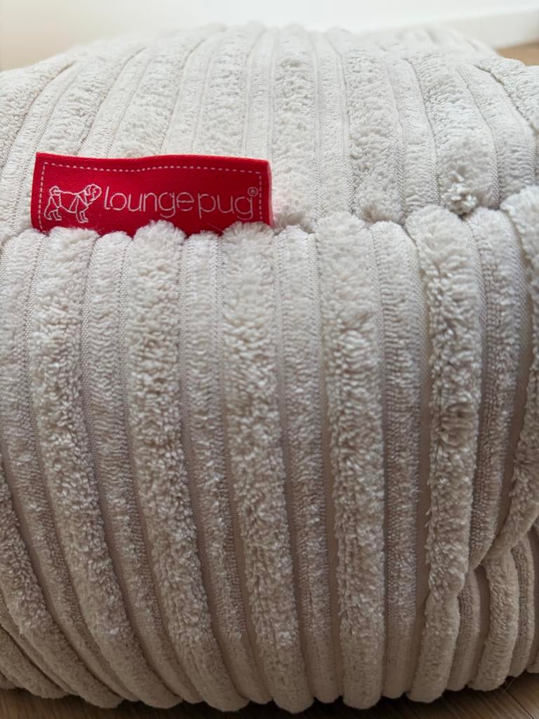 Loungepug Zitzak - Zo goed als nieuw, Huis en Inrichting, Zitzakken, Ophalen, Zo goed als nieuw, Beige, Zitzak