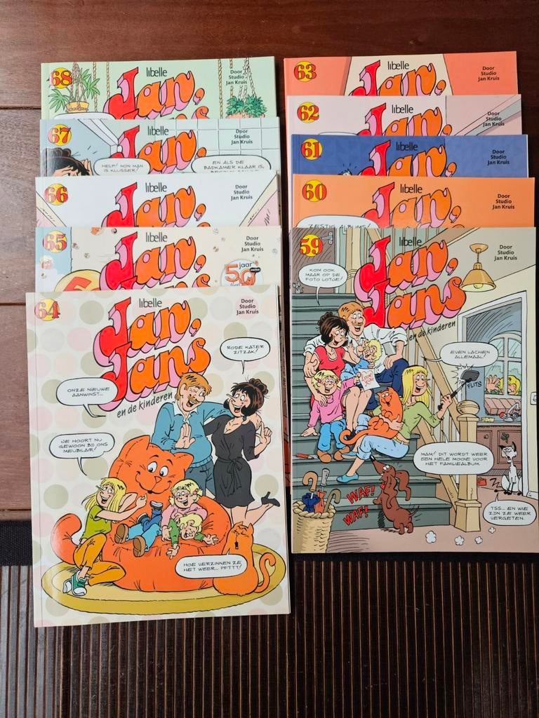 68 x Jan Jans en de kinderen - soft covers, Boeken, Meerdere stripboeken, Ophalen, Gelezen