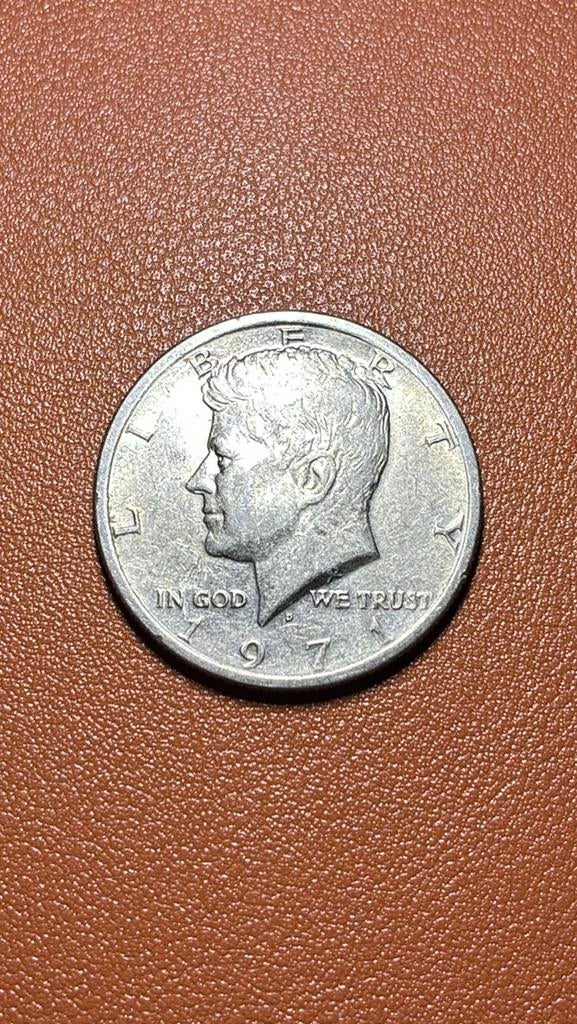 USA Half Dollar 1971D, Kennedy, Verzenden, Noord-Amerika, Losse munt