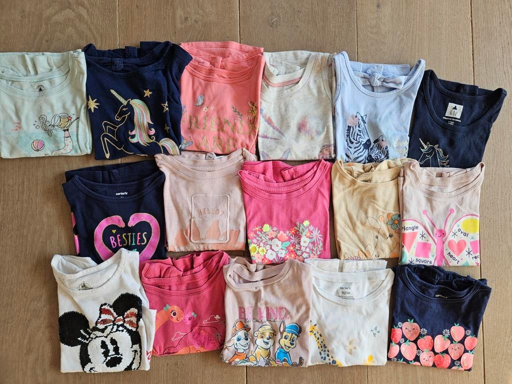 16 leuke shirts maat 3 jaar, per los shirt €2,5, Ophalen of Verzenden, Gebruikt, Meisje, Shirt of Longsleeve
