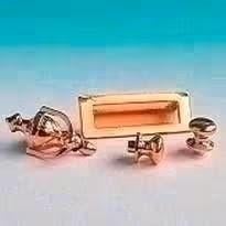 Mini Mundus Miniatuur Voordeur Set met Brievenbus, Goud, Gebouwen, Nieuw, Overige merken