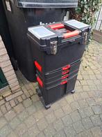 Gereedschapskist op wielen met diverse gereedschappen, Ophalen, Gevuld, Gebruikt