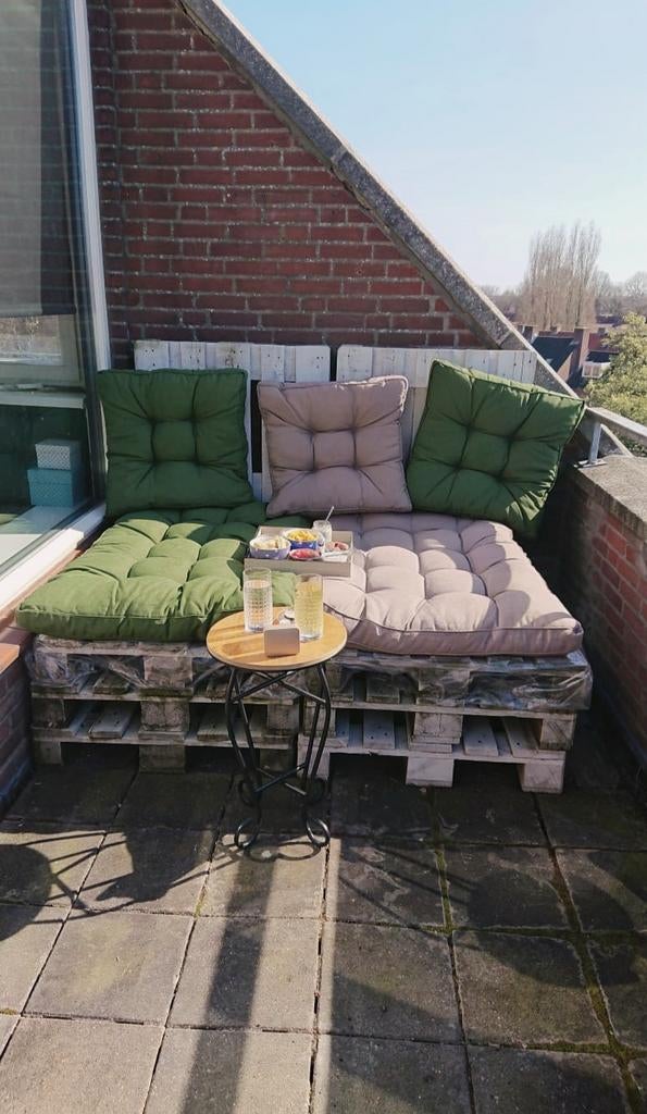 Palletkussens, Ophalen of Verzenden, Groen, Vierkant