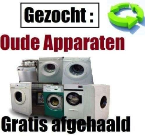 GRATIS opgehaald ! overbodig& kapotte apparaten, Witgoed en Apparatuur, Overige Witgoed en Apparatuur, Ophalen of Verzenden