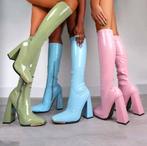 Hoge lak laarzen (dames vrouwen boots knie punt hak), Verzenden, Nieuw, Overige kleuren, Hoge laarzen