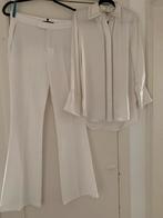 Witte broek en blouse set - Zara & H&M, Ophalen of Verzenden, Zo goed als nieuw, Maat 38/40 (M), Wit