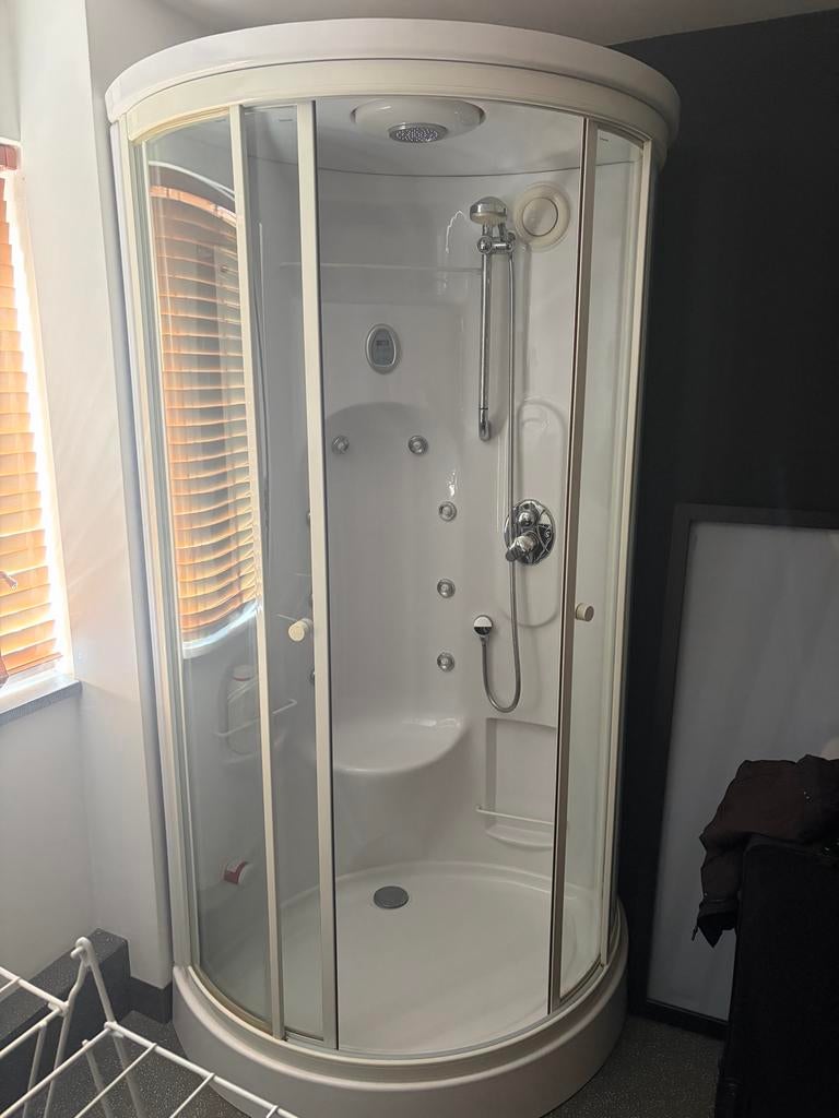 Luxe stoomdouchecabine met jets, Ophalen, Gebruikt, Glas, Douche