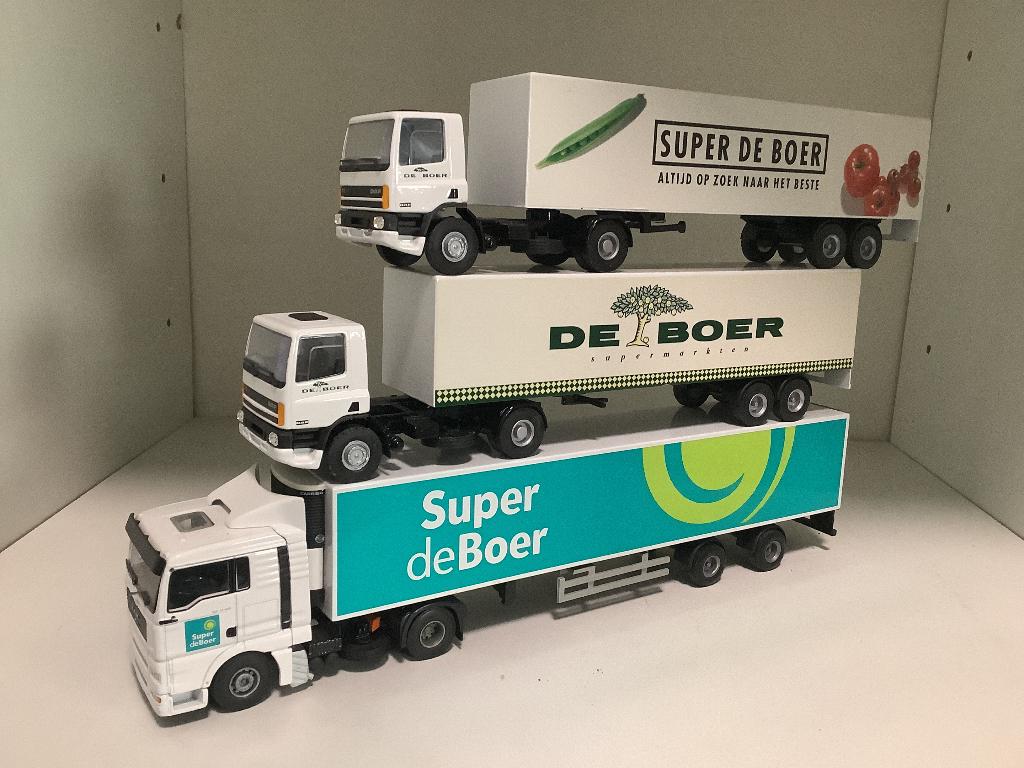 De Boer supermarkten, Hobby en Vrije tijd, Modelauto's | 1:50, Ophalen of Verzenden, Zo goed als nieuw, Bus of Vrachtwagen, Lion Toys