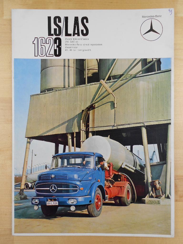 Mercedes 1623 Torpedo LS LAS Brochure 1969 – LS1623 LAS1623, Zo goed als nieuw, Mercedes-Benz, Mercedes, Ophalen of Verzenden