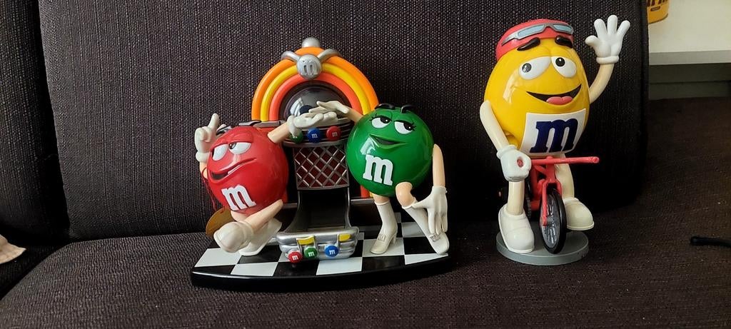 M&M fietser 10 euro en jukebox 25 euro dispensers, Ophalen of Verzenden
