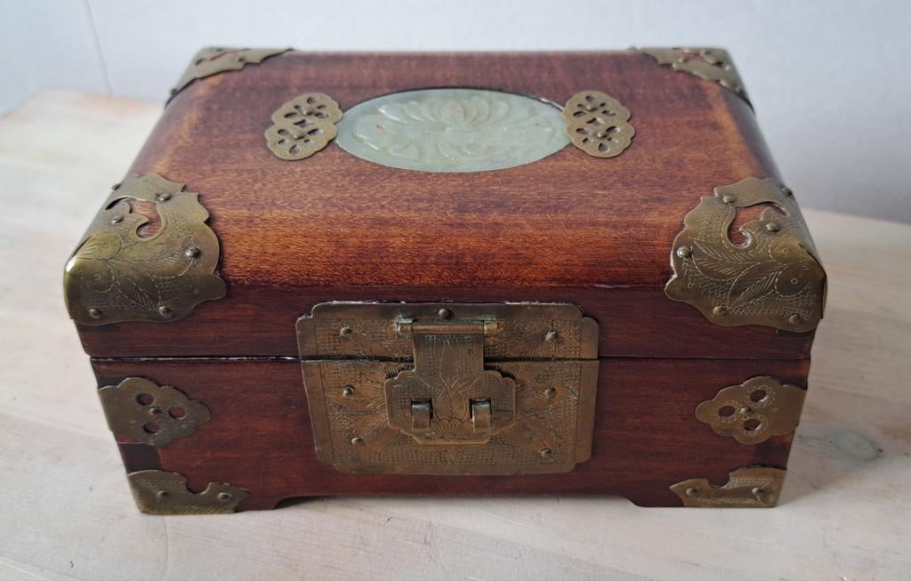 Antiek chinees sieradendoosje, Ophalen of Verzenden, Minder dan 50 cm, Minder dan 50 cm