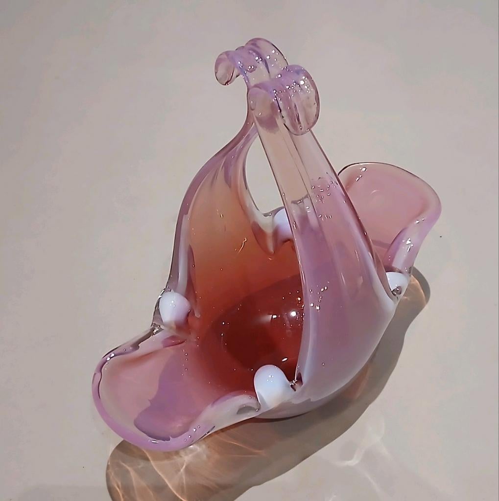 Glaskunst schaal Tsjechië, Antiek en Kunst, Antiek | Glas en Kristal, Ophalen of Verzenden