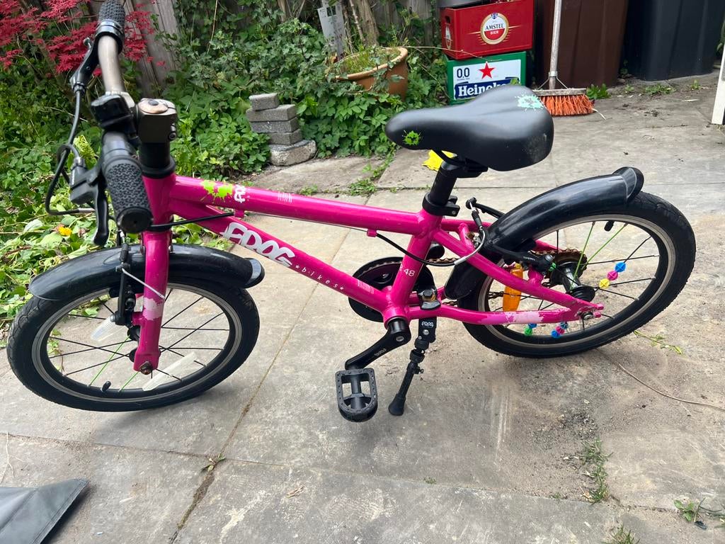 Frog bike fietsje voor meisjes 16 inch, Ophalen, Zo goed als nieuw, Minder dan 16 inch