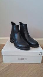 5th Avenue Zwarte Leren Chelsea Boots Maat 39, Zwart, Lage of Enkellaarzen, Ophalen of Verzenden, Zo goed als nieuw
