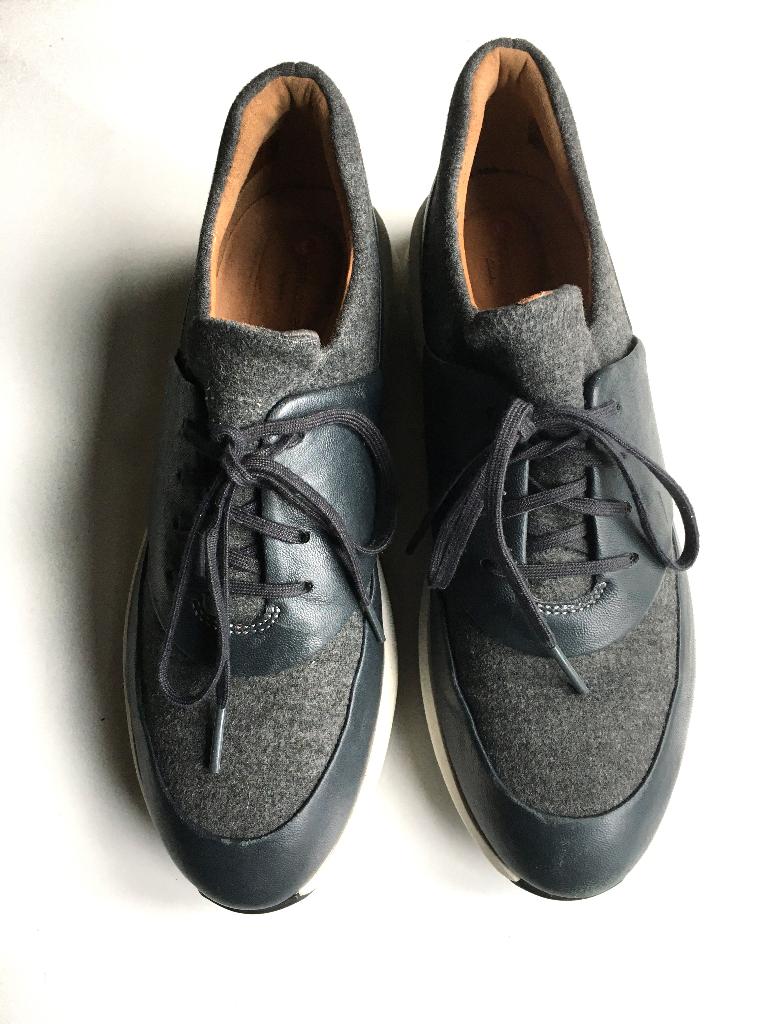 Grijs Leren Sneakers | Maat 39,5, Kleding | Dames, Schoenen, Ophalen of Verzenden, Grijs, Clarks, Sneakers of Gympen