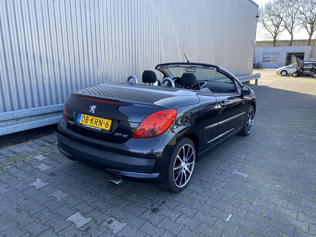 Peugeot 207 CC 1.6 VTi met Windscherm en Licht Metaal, Histo, Voorwielaandrijving, 4 cilinders, Cabriolet, 4 stoelen