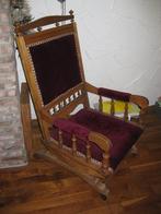 schommelstoel, Huis en Inrichting, Stoelen, Ophalen, Gebruikt, Bruin, Knopstoelachtig