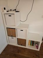 Ikea Kallax Kasten - 2x1 en 1x4 vakken incl. de witte dozen, Ophalen, Gebruikt, 50 tot 100 cm, Minder dan 100 cm