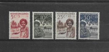 Nieuw Guinea 1957, NVPH 45 t/m 48, Ongebruikt. beschikbaar voor biedingen