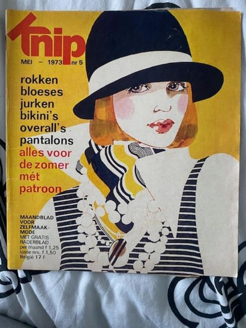 knip maandblad voor zelfmaakmode mei 1973, Hobby en Vrije tijd, Kledingpatronen, Gebruikt, Knipmode, Ophalen of Verzenden