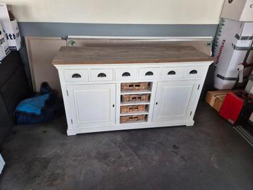 Landelijk Dressoir 196cm + Buffetkast Optie beschikbaar voor biedingen