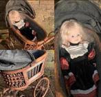 Klassieke Kinderwagen/poppen wagen in goede staat met pop, Antiek en Kunst, Ophalen of Verzenden