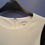 Calvin Klein jurk creme met zwart chic sierlijk XS S 44434, ., Wit, Ophalen of Verzenden, Zo goed als nieuw