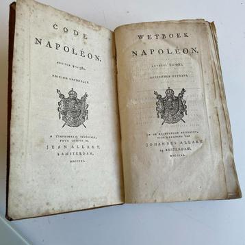 Wetboek Code Napoleon 1811 Nederlandse versie beschikbaar voor biedingen