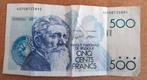 België 500 Frank biljet, Postzegels en Munten, Bankbiljetten | België, Ophalen of Verzenden, Los biljet