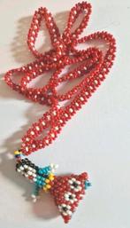 Vintage jaren 60 ketting kralenpoppetje., Ophalen of Verzenden, Zo goed als nieuw, Overige materialen