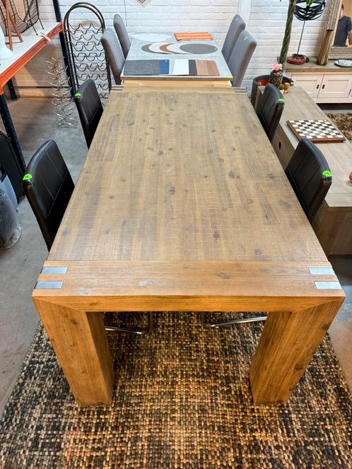 Eettafel €245, Huis en Inrichting, Tafels | Eettafels, Zo goed als nieuw, 50 tot 100 cm, 200 cm of meer, Vijf personen of meer