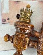 Antiek 1980 vintage wandlamp olielamp stormlamp lantaarn, Ophalen of Verzenden
