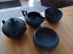 Wedgwood Black Basalt suikerpot,  melkkannetje, schaaltjes, Antiek en Kunst, Antiek | Keramiek en Aardewerk, Ophalen of Verzenden