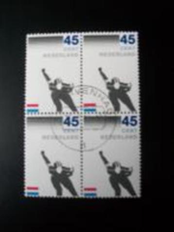 27: Nederland: 4 x 45 cent gestempeld. beschikbaar voor biedingen