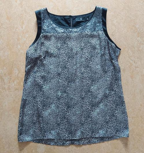 top Mart Visser grijs zwart met grijze pailletjes maat 40, Kleding | Dames, Tops, Zo goed als nieuw, Maat 38/40 (M), Grijs, Zonder mouw