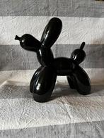 Jeff Koons zwarte keramieken ballon hond., Verzenden