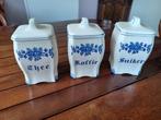 voorraadpotten delfsblauw, koffie ,thee ,suiker, Antiek en Kunst, Antiek | Keramiek en Aardewerk, Ophalen of Verzenden
