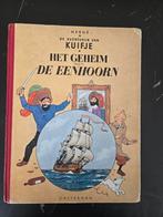 kuifje het geheim van de Eenhoorn hard cover, Gelezen, Eén stripboek, Ophalen of Verzenden, Hergé